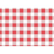 Red Gingham Greaseproof Paper 190x310mm