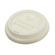 Vegware(Pack of 1000)Compostable Flat Lids 90ml Dia